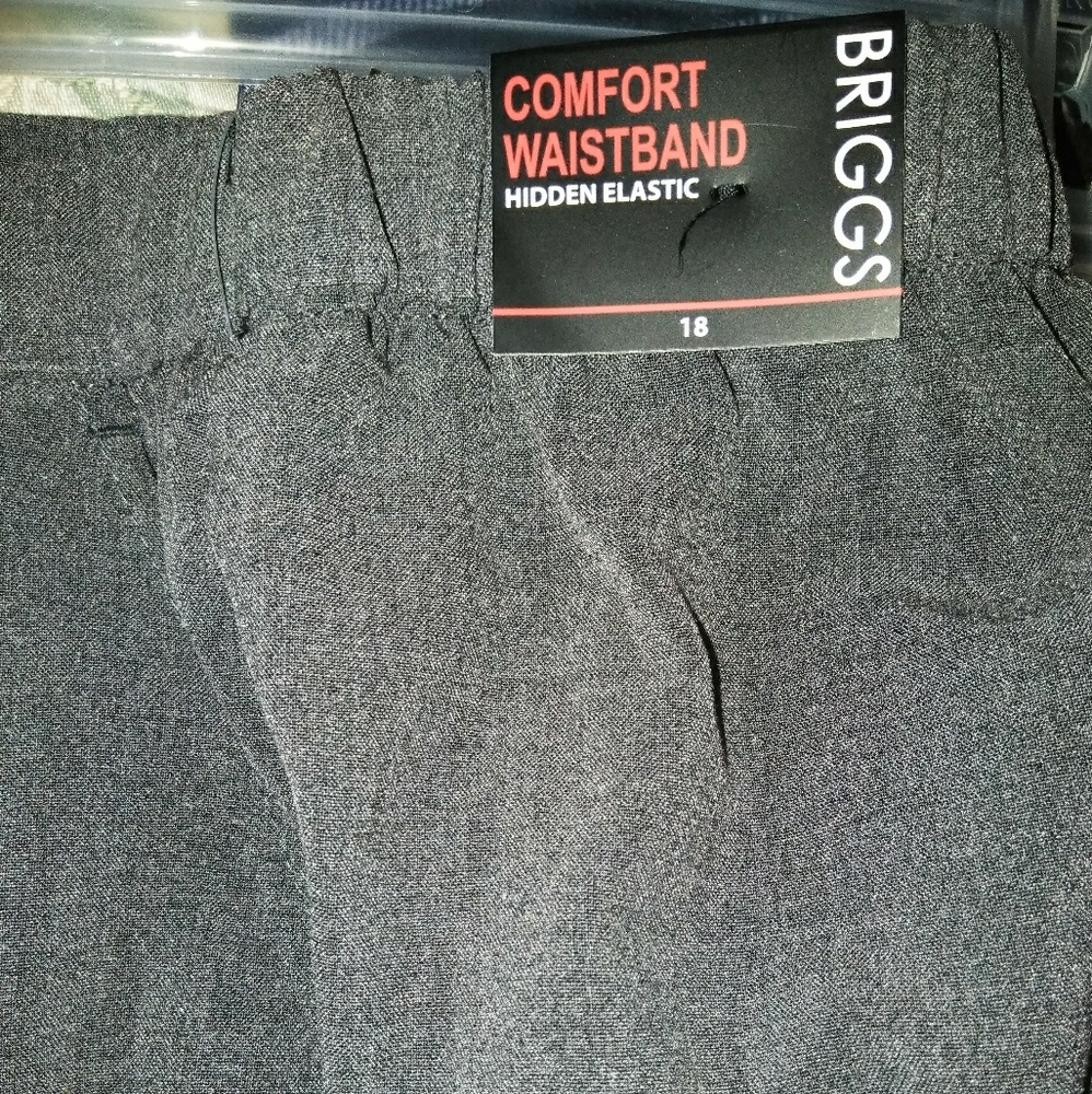 Gray trousers